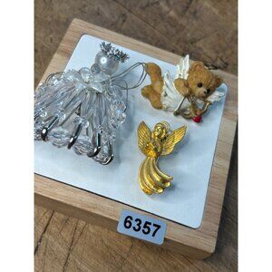 Three Angel And Cherub-Themed brooches pins